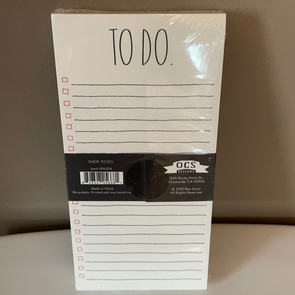 Rae Dunn - SHOP/TO DO - notepads